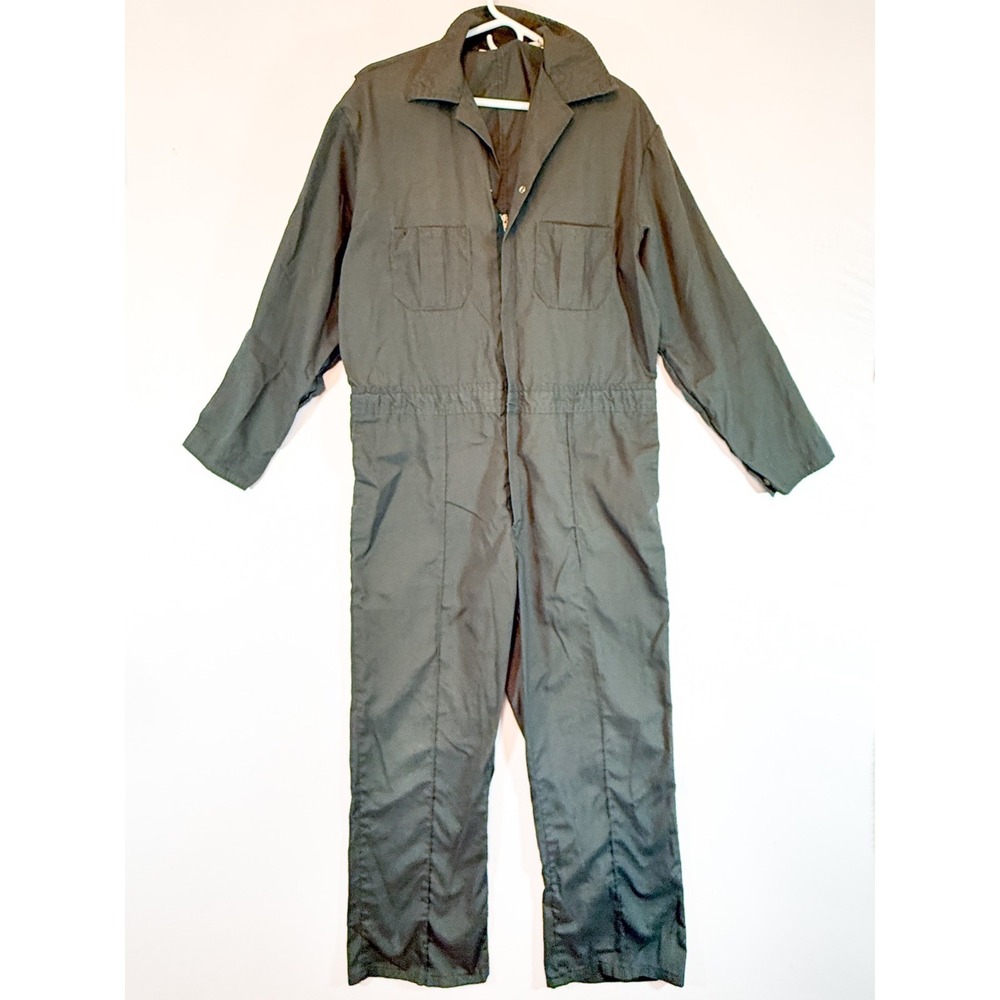 Vintage Walls Master Made Coveralls Mens USA 1970's-80's Olive Green Workwear